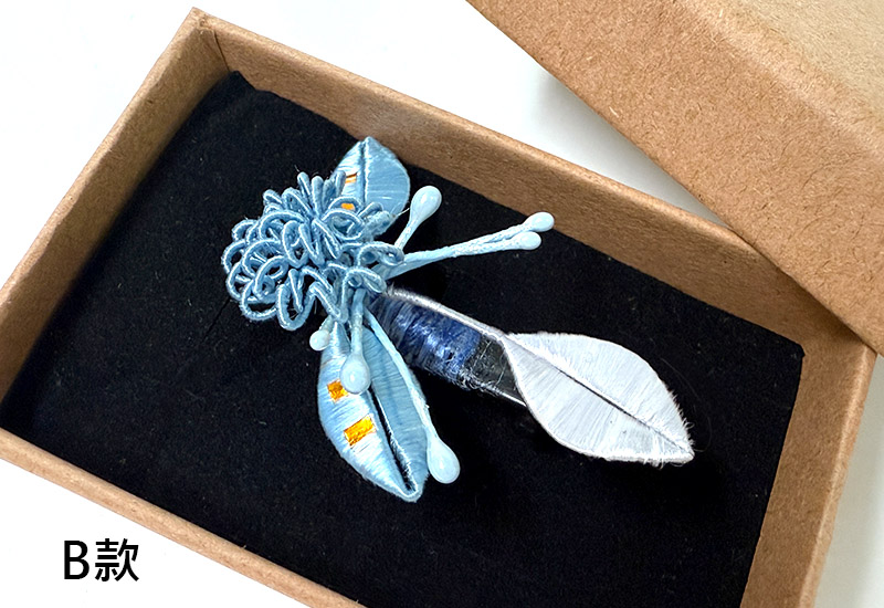 傳統紅春仔花(圓仔花)夾/胸針/髮梳